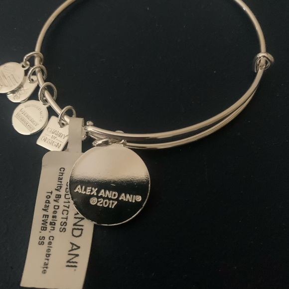 Alex and Ani NEW with tags silver bracelet - Picture 3 of 7